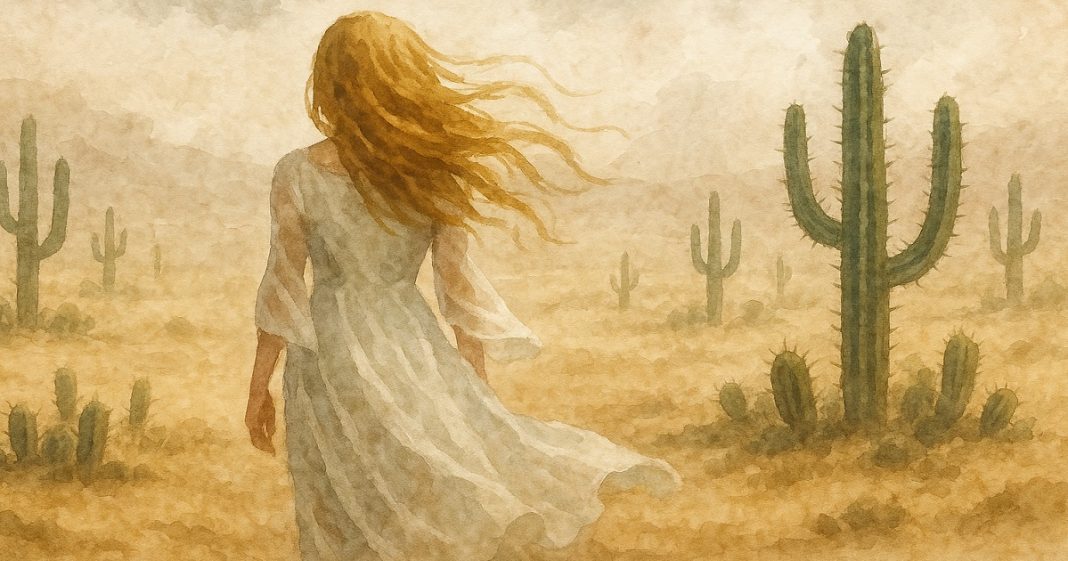 Mulher no deserto Se a Doença de Sjögren Pudesse Ser Vista – Poema de Clara Dawn